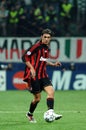 Paolo Maldini in action during the match Royalty Free Stock Photo